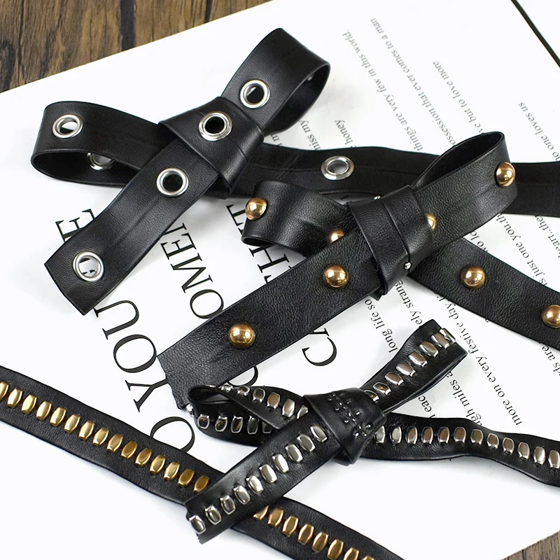 4/5/10M 10-20mm Rivets PU Ribbon Band Pet Collar Waistband Rivet Rope Cords Bag Punk Webbing Tape DIY Garment Accessories
4/5/10M 10-20mm Rivets PU Ribbon Band Pet Collar Waistband Rivet Rope Cords Bag Punk Webbing Tape DIY Garment Accessories