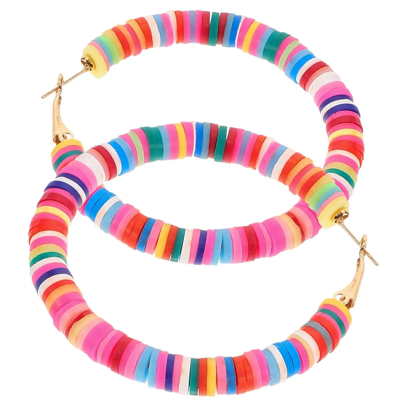 Bohemian Earrings Clay Polymer Lightweight Fashion Hoop Simple Trendy Colorful Round Women Accessories Party Wedding
Bohemian Earrings Clay Polymer Lightweight Fashion Hoop Simple Trendy Colorful Round Women Accessories Party Wedding