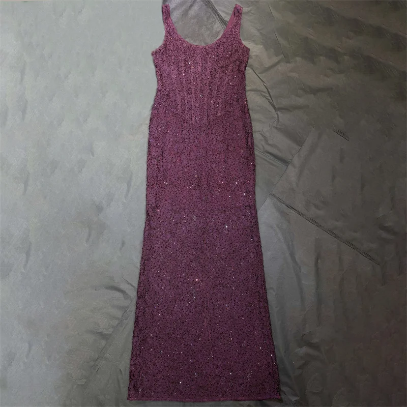 Женское платье Весна 2026: Новинка, приталенное, облегающее, на бретельках, длинное, с блестящими стразами, без рукавов, для вечеринок
Женское платье Весна 2026: Новинка, приталенное, облегающее, на бретельках, длинное, с блестящими стразами, без рукавов, для вечеринок