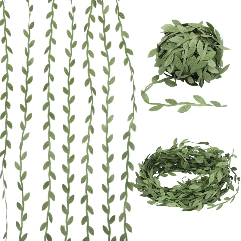 10M Silk Leaf-Shaped Handmake Artificial Green Leaves DIY Jute String Twine Crafts Gifts Wedding Party Home Decoration Accessory
10M Silk Leaf-Shaped Handmake Artificial Green Leaves DIY Jute String Twine Crafts Gifts Wedding Party Home Decoration Accessory