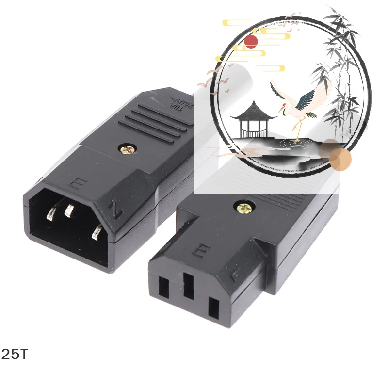 Разъем питания AC 3-контактный, прямой, C13 C14, 10А 250В, штекер-гнездо
Разъем питания AC 3-контактный, прямой, C13 C14, 10А 250В, штекер-гнездо