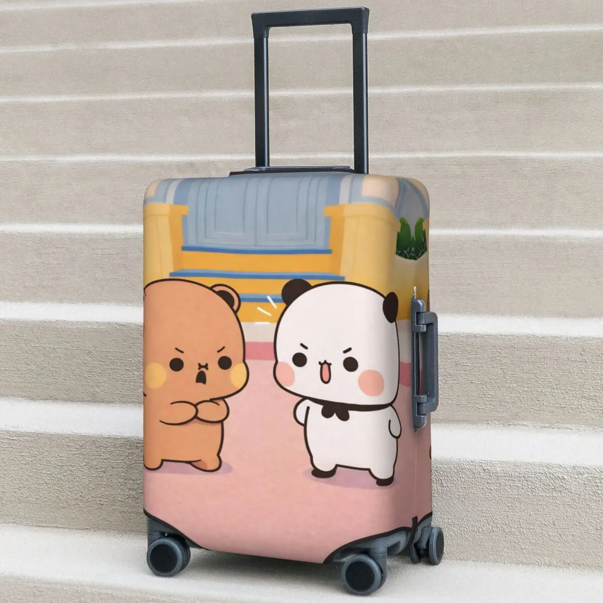 Чехол для чемодана с рисунком Panda Bubu Dudu, полезный защитный чехол для путешествий, чехол для багажа в полете
Чехол для чемодана с рисунком Panda Bubu Dudu, полезный защитный чехол для путешествий, чехол для багажа в полете