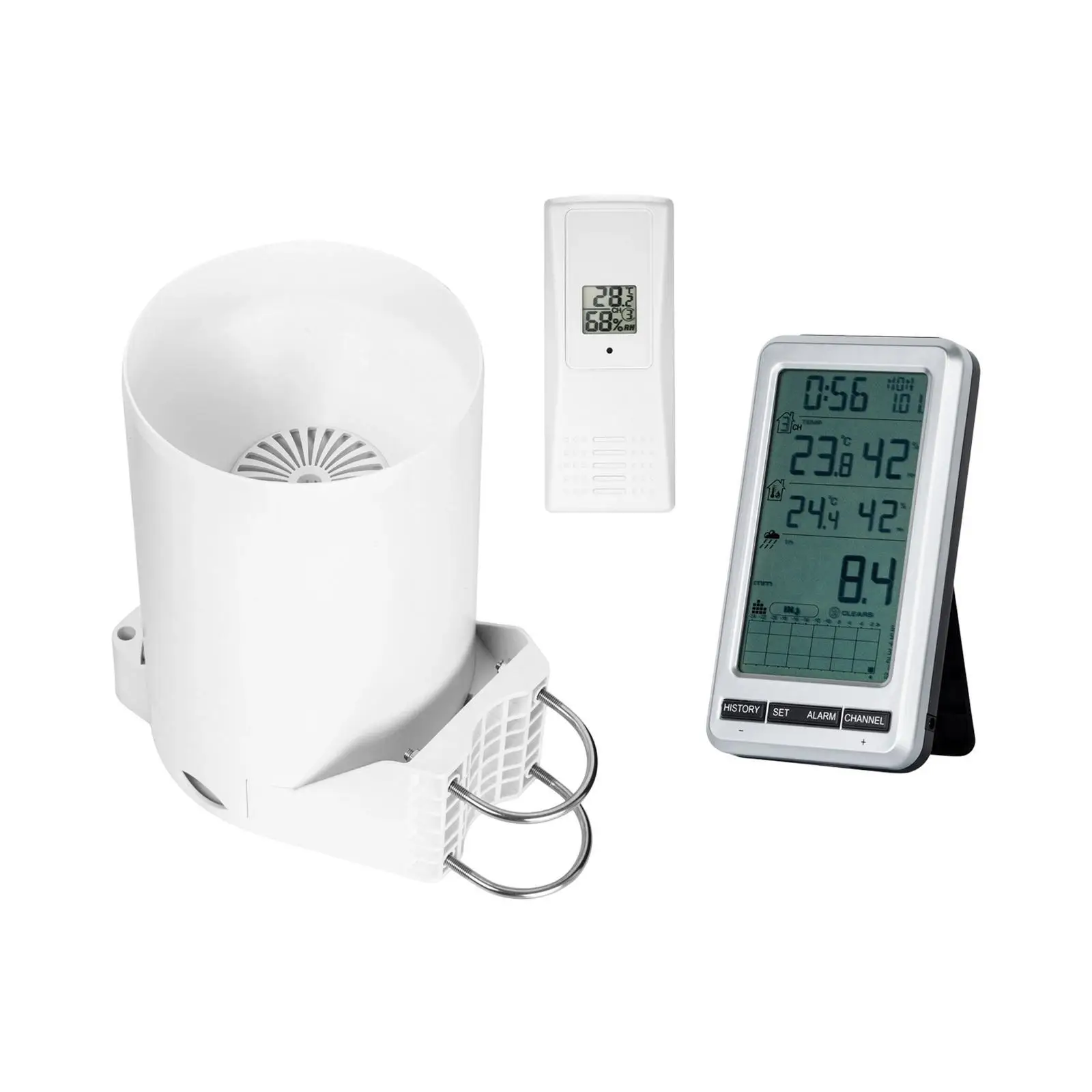 Rain Gauge Self-emptying Collector Sensor Yard High Precision Weather Station Practical Collector Garden Wireless Rain Gauge
Rain Gauge Self-emptying Collector Sensor Yard High Precision Weather Station Practical Collector Garden Wireless Rain Gauge