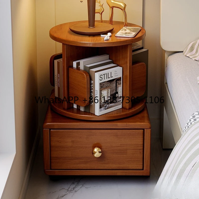 All solid wood rotating small bookshelf mobile wheeled bedroom simple bedside table bedside storage rack
All solid wood rotating small bookshelf mobile wheeled bedroom simple bedside table bedside storage rack