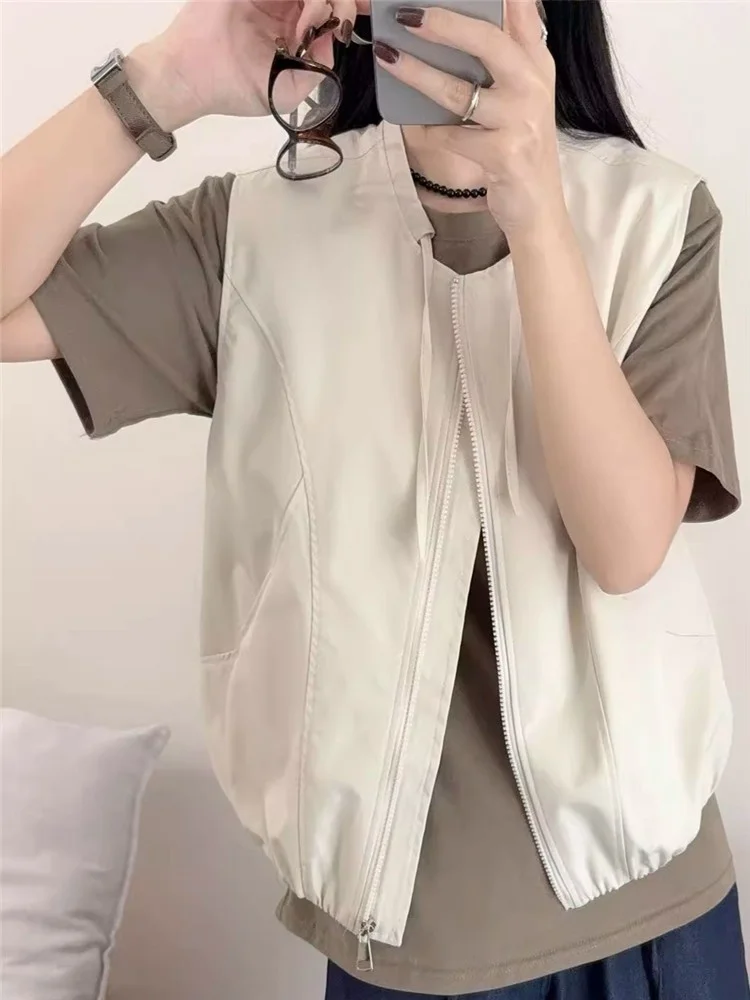 Корейский простой цветной круглый жилет Ne Svel, женский ранняя осень, свободный модный жилет для поездок на работу, Jaet
Корейский простой цветной круглый жилет Ne Svel, женский ранняя осень, свободный модный жилет для поездок на работу, Jaet