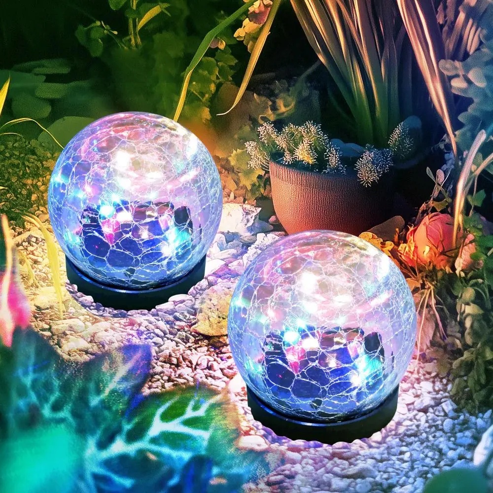 Waterproof Solar Globes Cracked Glass Solar Energy Solar Lights Warm and Colorful Light Light Control Globe Lights Yard
Waterproof Solar Globes Cracked Glass Solar Energy Solar Lights Warm and Colorful Light Light Control Globe Lights Yard