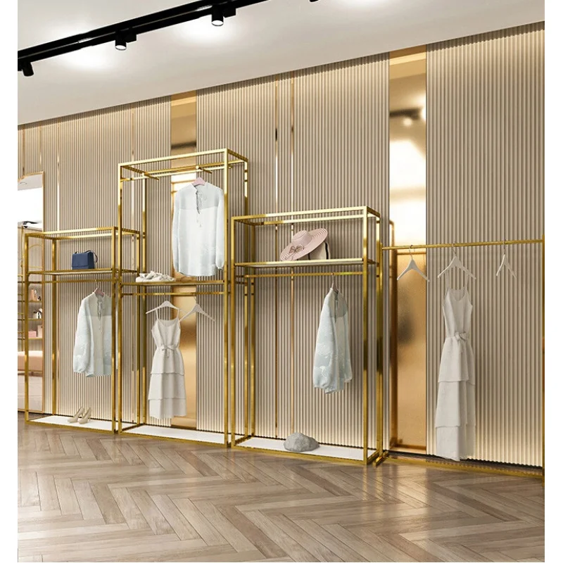 Customized. hot sales high quality stainless steel metal clothing rack stand clothes display racks shelf clothing shop
Customized. hot sales high quality stainless steel metal clothing rack stand clothes display racks shelf clothing shop