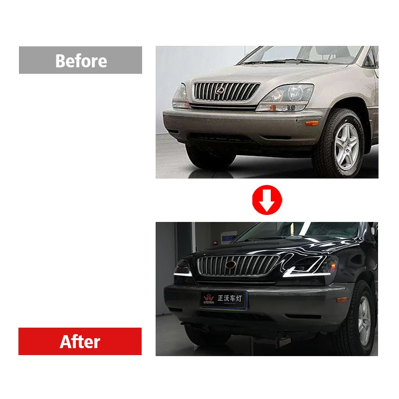 ZHENGWO 3 Lens Head Lamp Assembly High Brightness LED Upgrade Headlights For Lexus RX300 1998 1999 2002
ZHENGWO 3 Lens Head Lamp Assembly High Brightness LED Upgrade Headlights For Lexus RX300 1998 1999 2002
