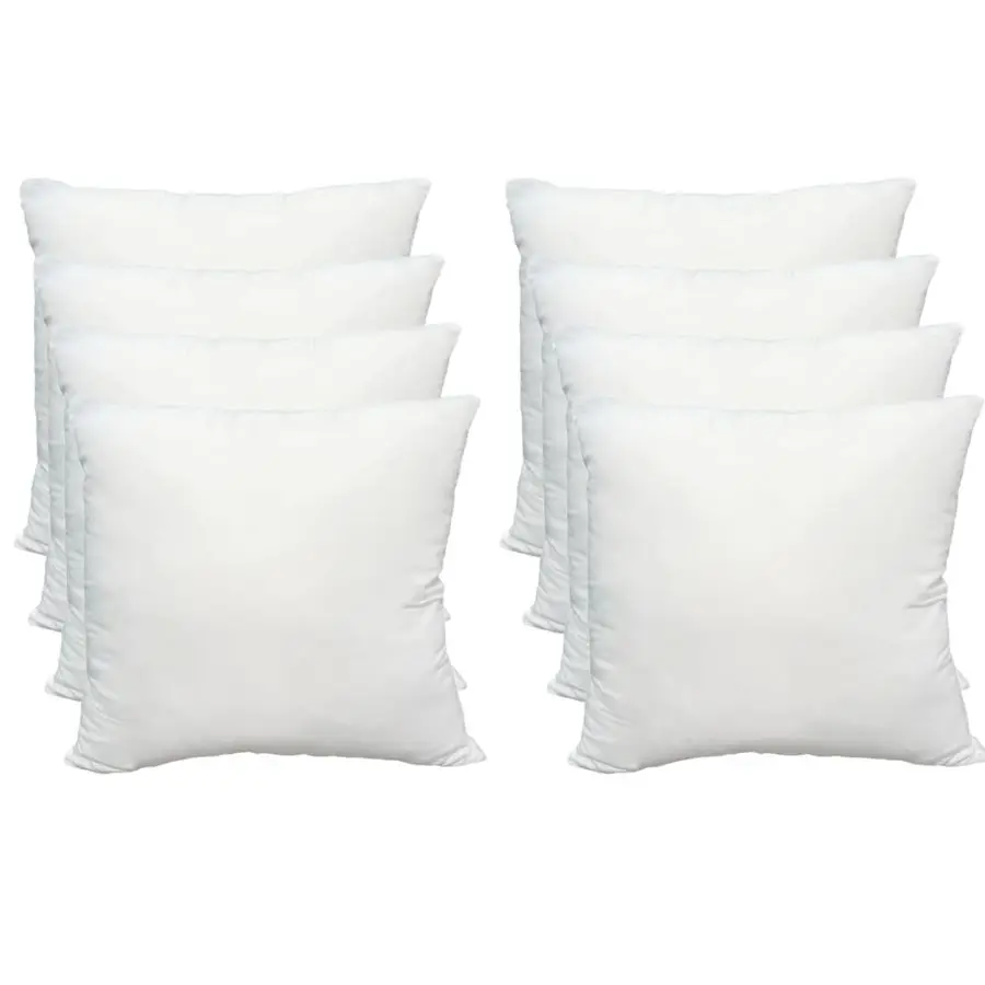 Throw Pillow Inserts, Pack of 8, 16 x 16 inches Hypoallergenic Ultra Soft White Polyester Microfiber Durable Couch Cushion Fille
Throw Pillow Inserts, Pack of 8, 16 x 16 inches Hypoallergenic Ultra Soft White Polyester Microfiber Durable Couch Cushion Fille