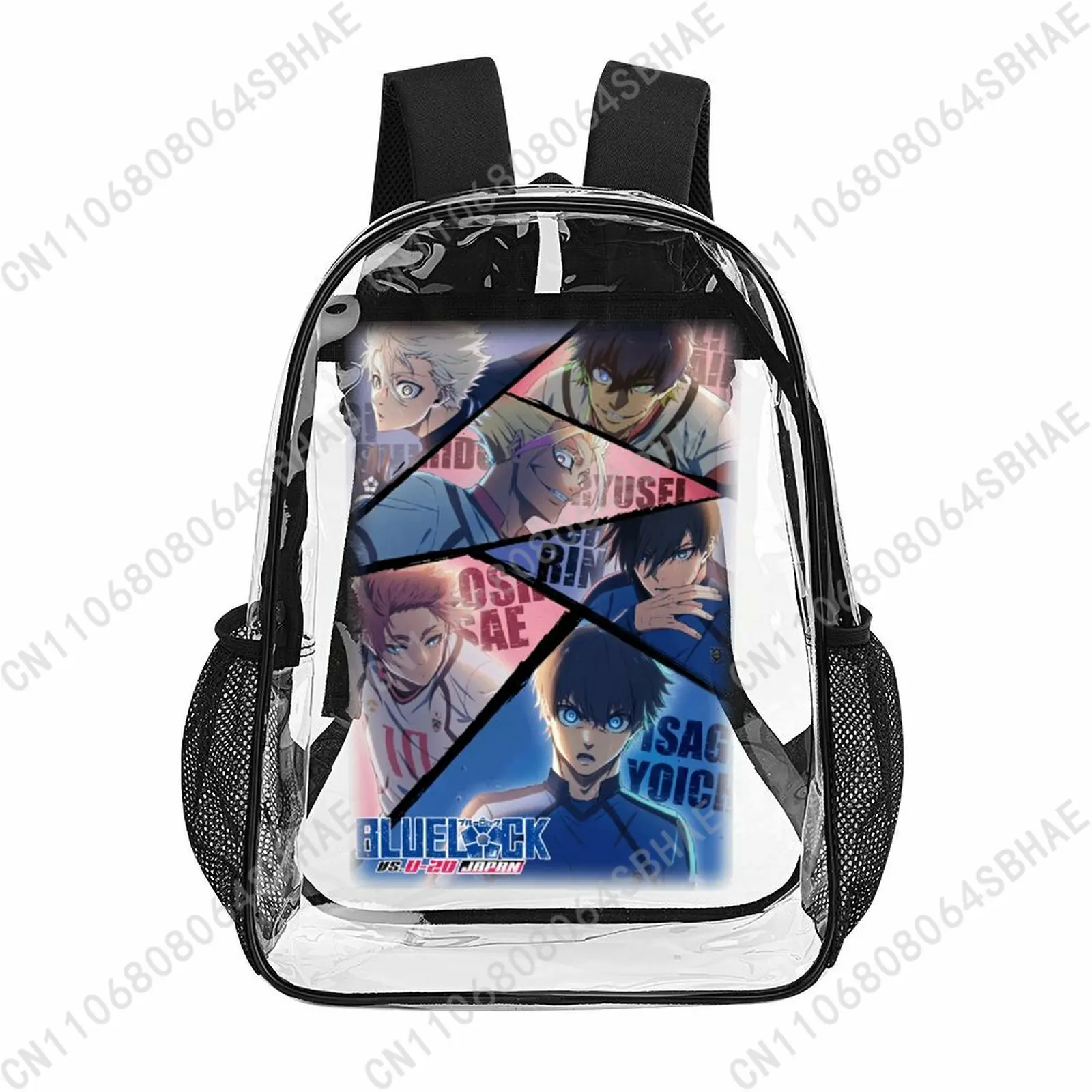 BLUE LOCK Trendy 17 Inch Clear Backpack for Teenage Girls Boys Personalized Name Transparent School Bag Cool PVC Gifts
BLUE LOCK Trendy 17 Inch Clear Backpack for Teenage Girls Boys Personalized Name Transparent School Bag Cool PVC Gifts