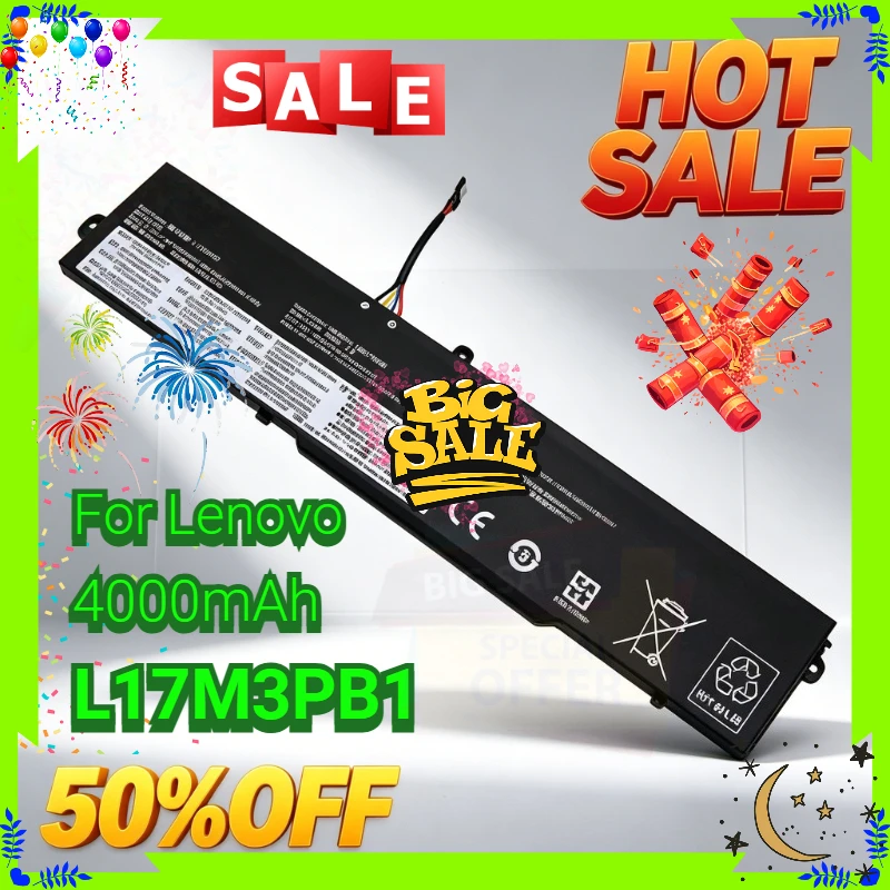 4000mAh L17M3PB1 New Laptop Battery for Lenovo IdeaPad 330-17ICH 330-15ICH 5B10Q71254 L17D3PB0 L17C3PB0 5B10Q71252 5B10W67266
4000mAh L17M3PB1 New Laptop Battery for Lenovo IdeaPad 330-17ICH 330-15ICH 5B10Q71254 L17D3PB0 L17C3PB0 5B10Q71252 5B10W67266