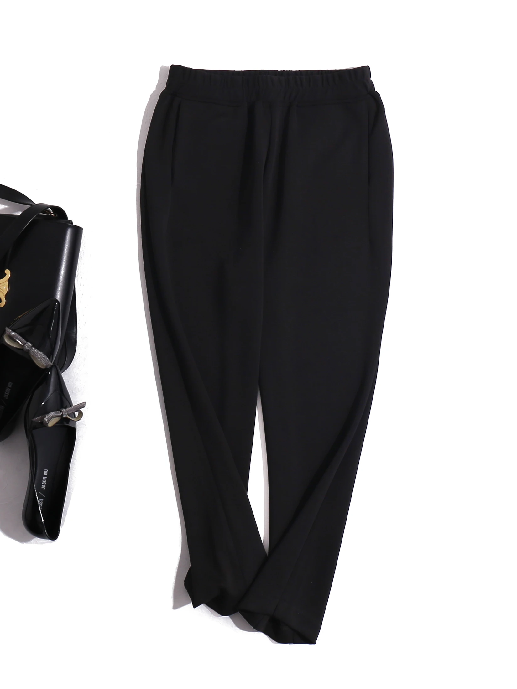 Ultra Comfortable Black Slim Fit Pants Elastic Waist Thin Summer Women's Casual Cylindrical Carrot Pants Korean Style Commute
Ultra Comfortable Black Slim Fit Pants Elastic Waist Thin Summer Women's Casual Cylindrical Carrot Pants Korean Style Commute