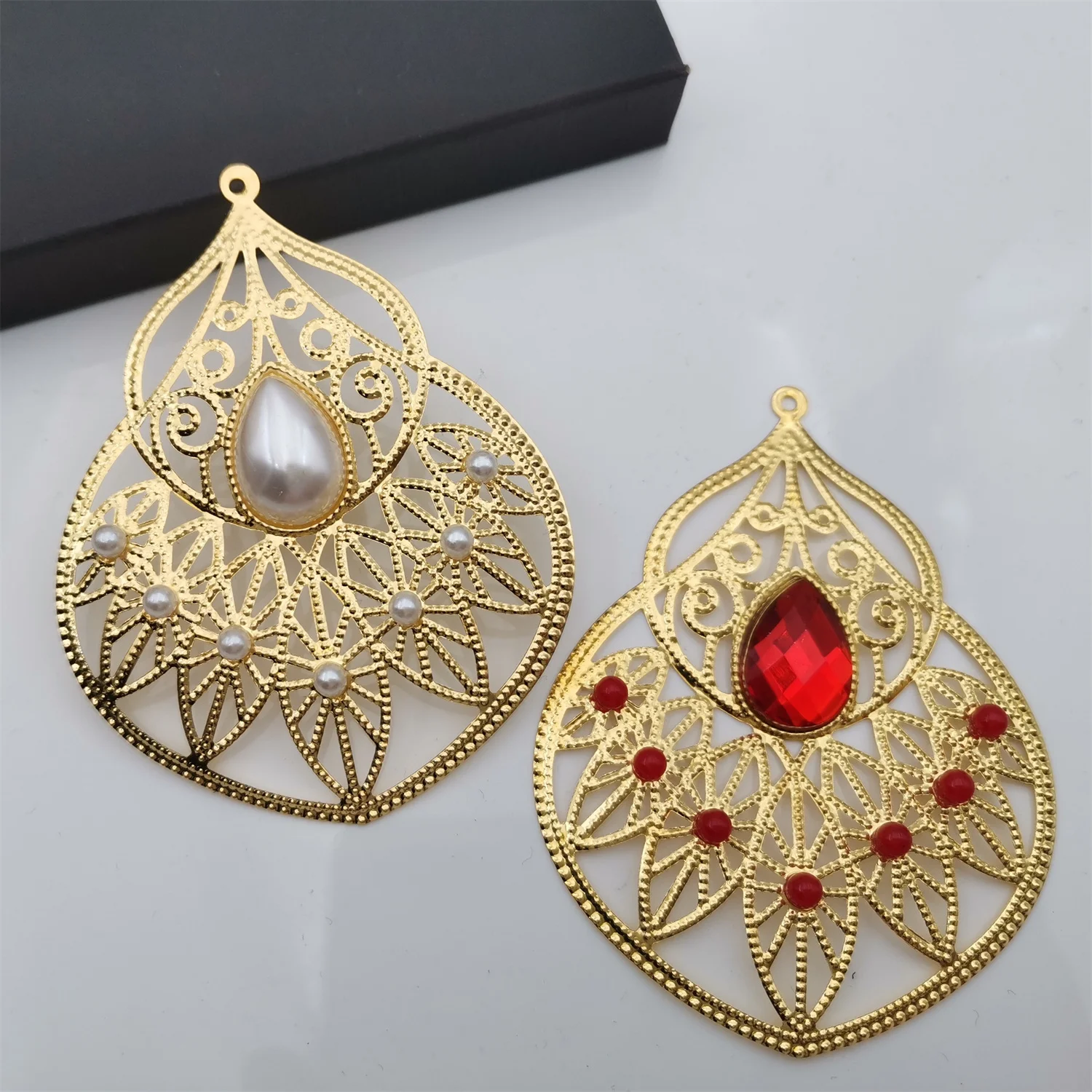 5 Pcs 61x79mm Filigree Wraps Flower Connectors Metal Crafts Decoration For Jewelry Making DIY Accessories Gourd Charm Pendant
5 Pcs 61x79mm Filigree Wraps Flower Connectors Metal Crafts Decoration For Jewelry Making DIY Accessories Gourd Charm Pendant
