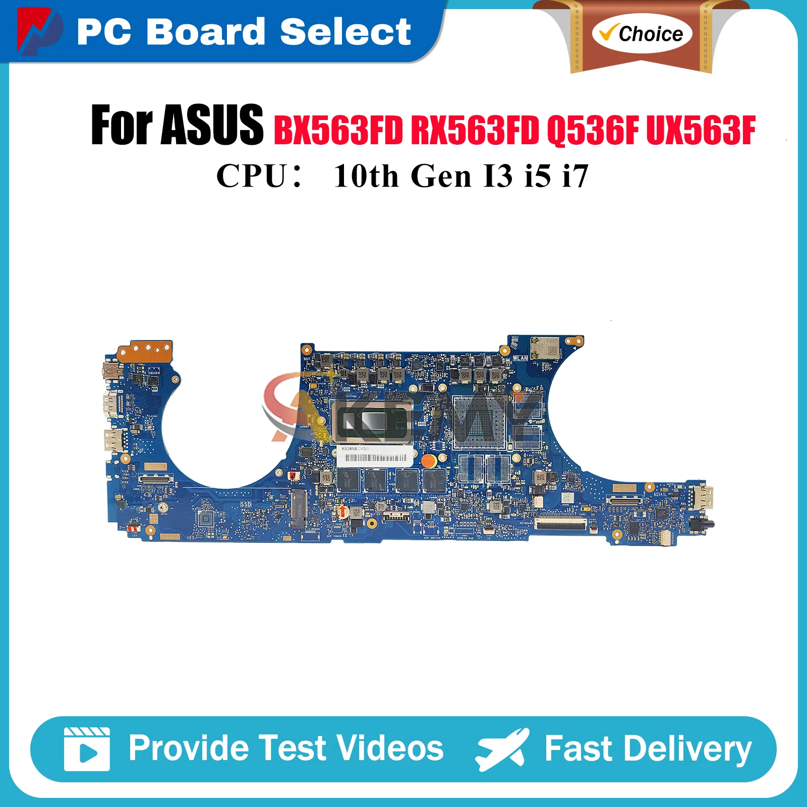 UX563FA Laptop Motherboard For ASUS ZenBook RX563FD UX563 Q536FD UX56FA UX56FD BX563FD Notebook Mainboard With 10th Gen I3 i5 i7
UX563FA Laptop Motherboard For ASUS ZenBook RX563FD UX563 Q536FD UX56FA UX56FD BX563FD Notebook Mainboard With 10th Gen I3 i5 i7