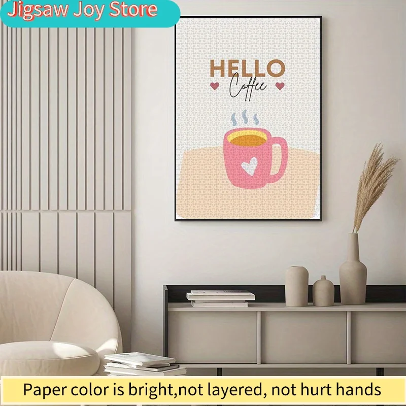Paper Jigsaw Puzzle, Puzzle, (Coffee Cup, Heart, Minimalist Style) Adult Puzzle, Paper Puzzle, Suitable for Home Leisure, Cou
Paper Jigsaw Puzzle, Puzzle, (Coffee Cup, Heart, Minimalist Style) Adult Puzzle, Paper Puzzle, Suitable for Home Leisure, Cou