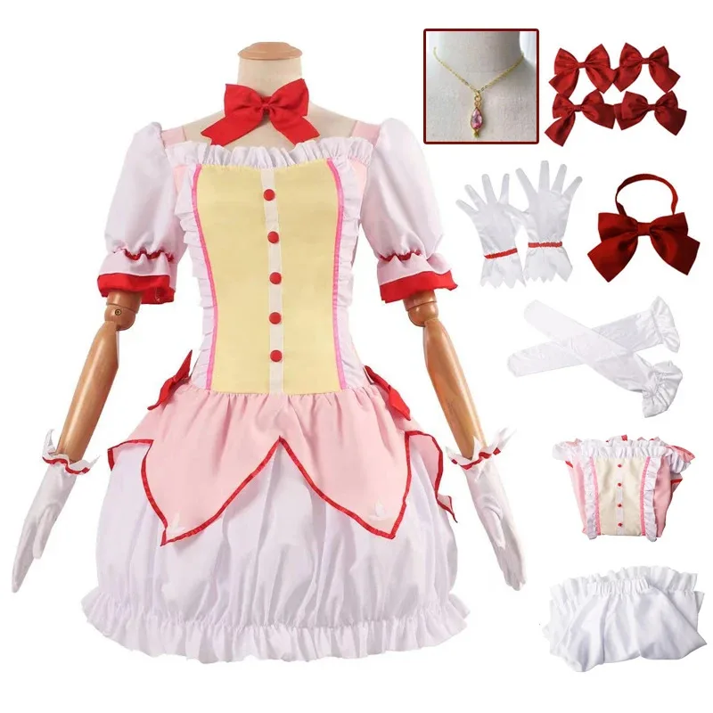 Платье для косплея Magica Kaname Madoka 2025 aaa по индивидуальному заказу с ожерельем, костюм на Хэллоуин, наряд
Платье для косплея Magica Kaname Madoka 2025 aaa по индивидуальному заказу с ожерельем, костюм на Хэллоуин, наряд