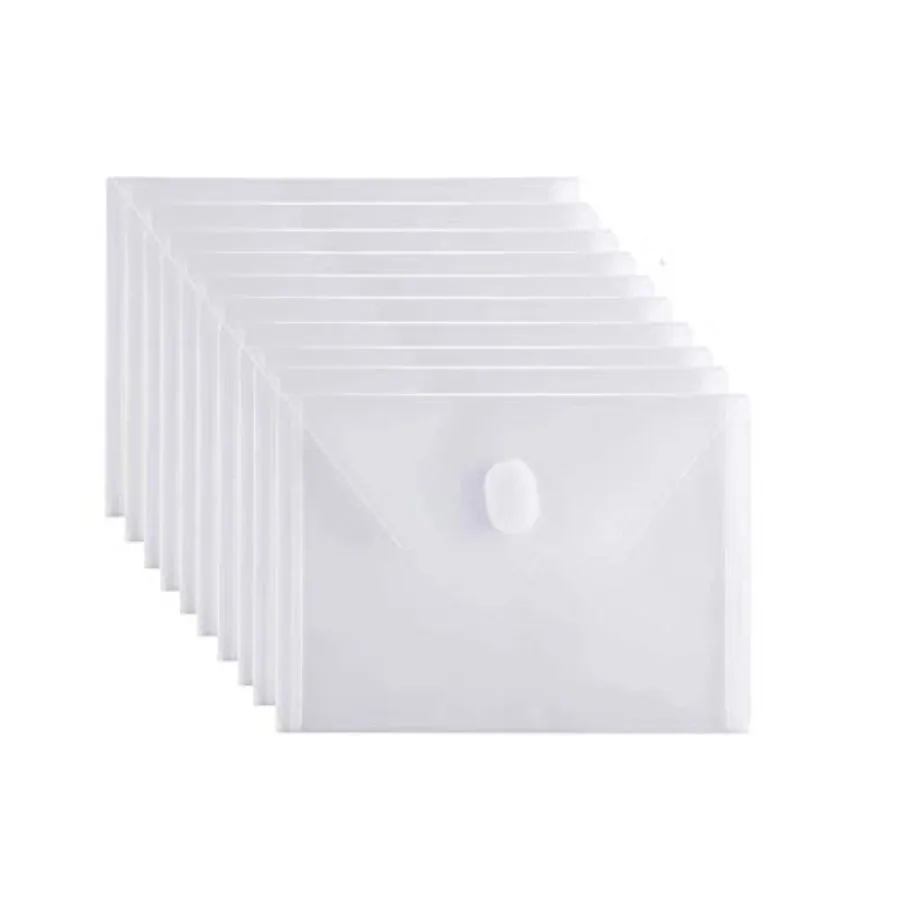 5x7 Small Plastic Envelopes Receipt Check Storage File Holder Case 10 Hook and Loop Closure
5x7 Small Plastic Envelopes Receipt Check Storage File Holder Case 10 Hook and Loop Closure