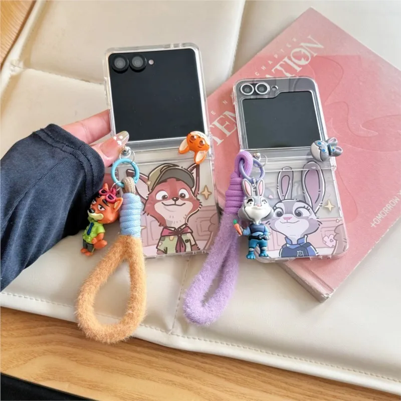 for Samsung Galaxy Z FLIP 7 6 5 4 3 flip7 Rope Strap Doll Pendant Fold Phone Case Rabbit Judy Nick Cartoon Shockproof Cover
for Samsung Galaxy Z FLIP 7 6 5 4 3 flip7 Rope Strap Doll Pendant Fold Phone Case Rabbit Judy Nick Cartoon Shockproof Cover