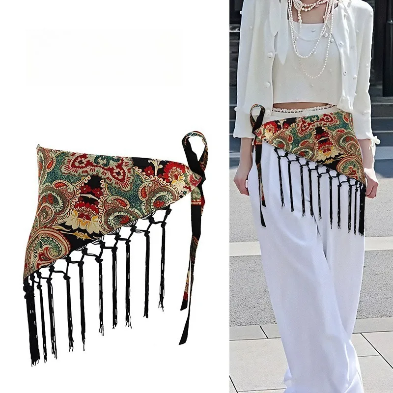 Waist Layered Wide Belt, Fashionable Temperament Triangle Scarf Silk Scarf 2025 Spring Summer New Versatile Tassel Skirt Curtain
Waist Layered Wide Belt, Fashionable Temperament Triangle Scarf Silk Scarf 2025 Spring Summer New Versatile Tassel Skirt Curtain