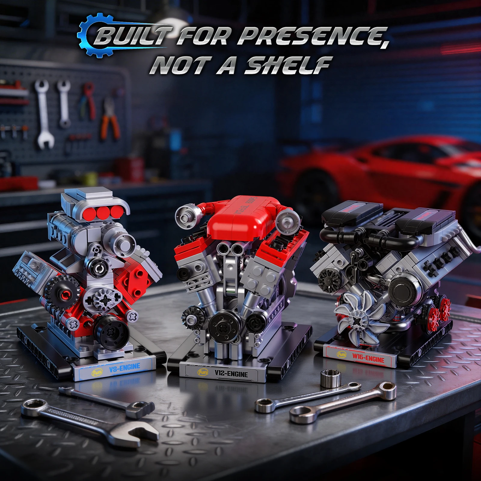 Наборы для сборки моделей автомобильных двигателей V8, V12, W16, игрушки для физических экспериментов, подарки для любителей автомобилей, 840+ деталей
Наборы для сборки моделей автомобильных двигателей V8, V12, W16, игрушки для физических экспериментов, подарки для любителей автомобилей, 840+ деталей