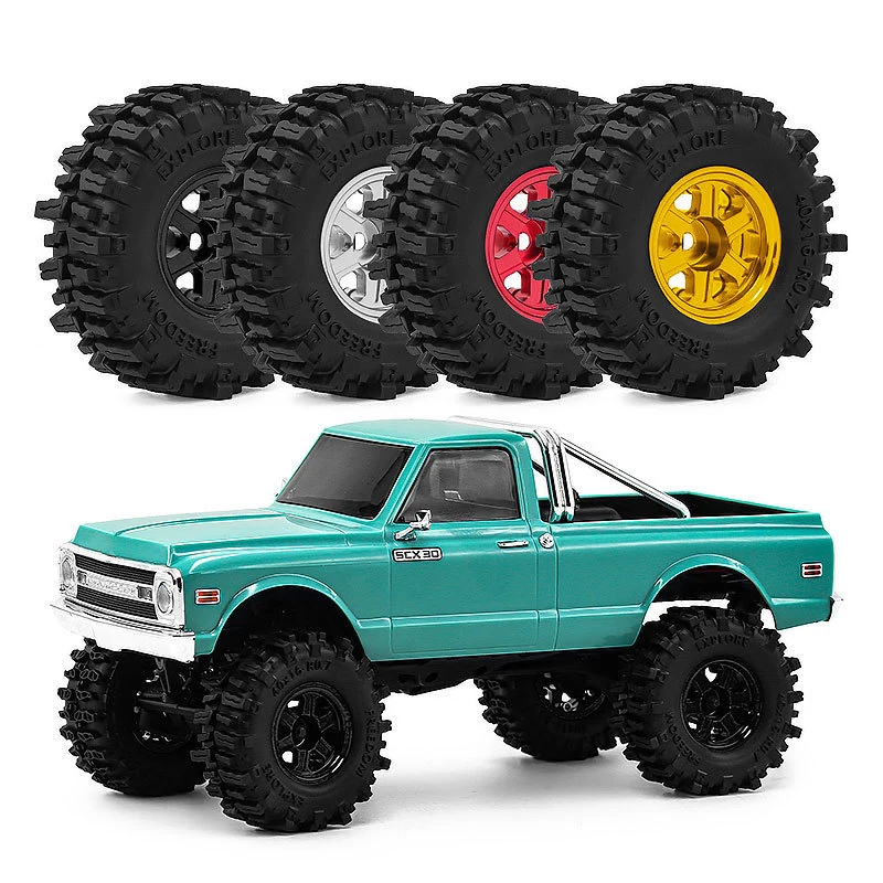 Колесные диски 1/30 SCX30 0.7 дюйма с шинами для Ford Spirit, Horse, Wrangler, K10, Ascent-32, D416
Колесные диски 1/30 SCX30 0.7 дюйма с шинами для Ford Spirit, Horse, Wrangler, K10, Ascent-32, D416