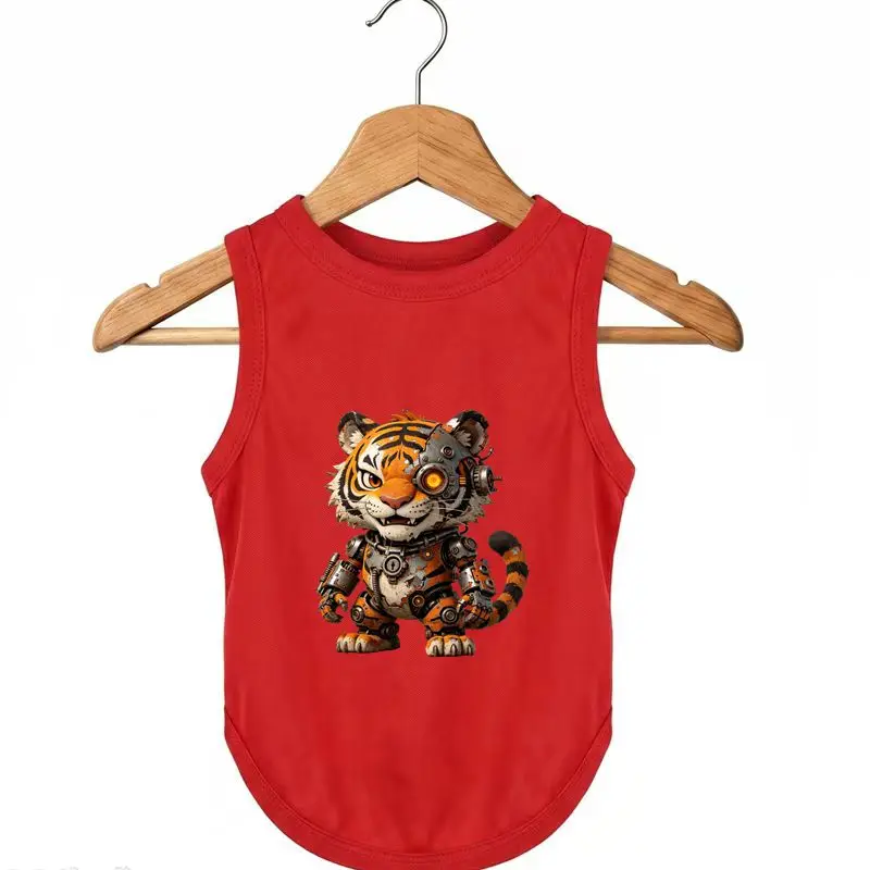 Steampunk Tiger Dog Vest, Summer Quick-Dry Pet Tee, New Puppy Clothes
Steampunk Tiger Dog Vest, Summer Quick-Dry Pet Tee, New Puppy Clothes