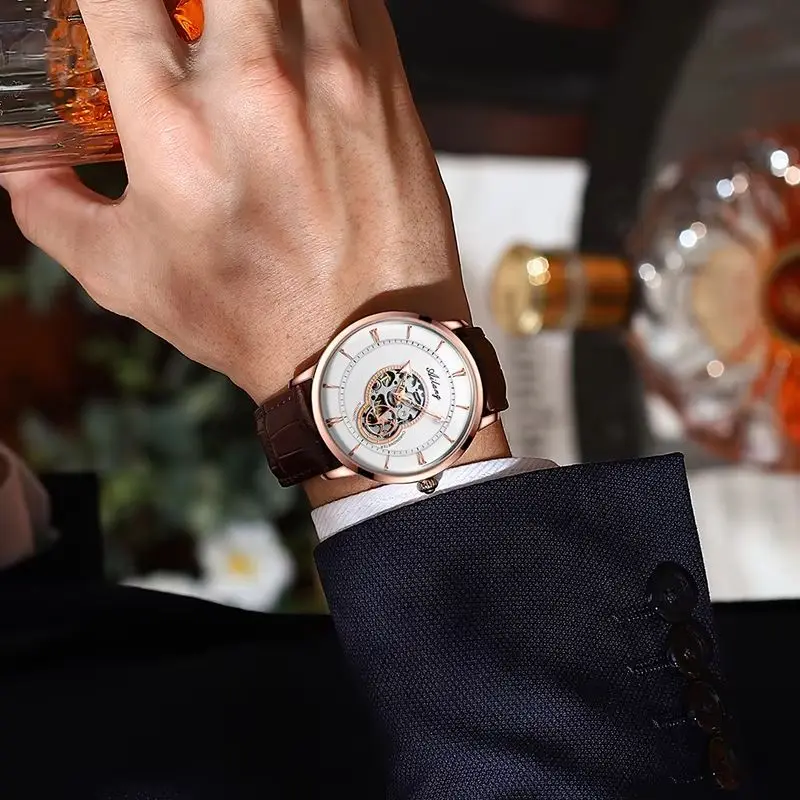 Ailang Luxury Men Wristwatch Waterproof Ai Glasses Automatic Mechanical Hollow Men's Watches Fashion Business Leather Man Watch
Ailang Luxury Men Wristwatch Waterproof Ai Glasses Automatic Mechanical Hollow Men's Watches Fashion Business Leather Man Watch
