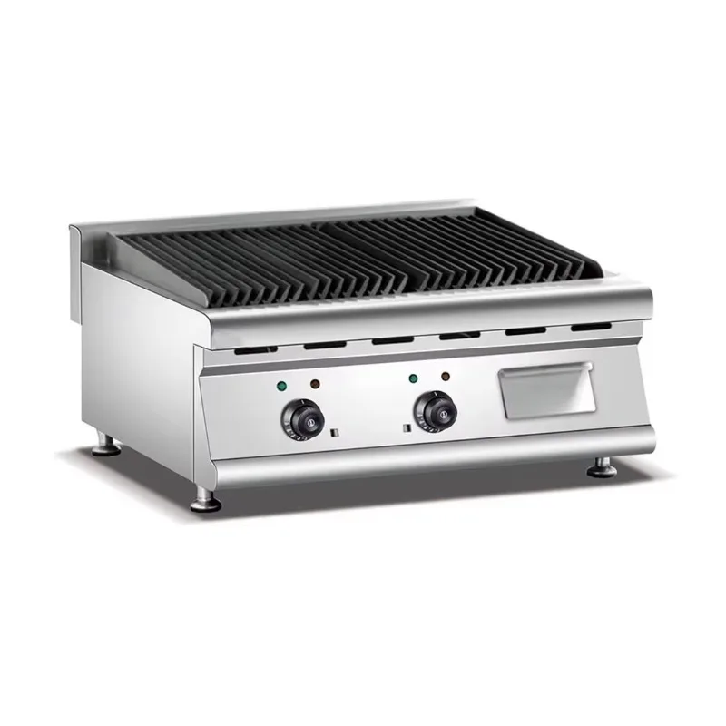Hotel Restaurant Kitchen Equipment Multifunctional Stainless Steel Countertops Electric Lava Rock Grill Flat Grill
Hotel Restaurant Kitchen Equipment Multifunctional Stainless Steel Countertops Electric Lava Rock Grill Flat Grill