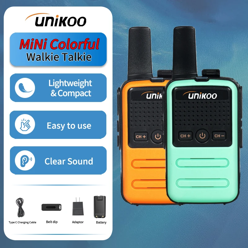 6 PCS UNIKOO UK228C Walkie Talkie Mini Portable Communication Equipment PTT PMR 446 Two Way Radio for Camping Hunting
6 PCS UNIKOO UK228C Walkie Talkie Mini Portable Communication Equipment PTT PMR 446 Two Way Radio for Camping Hunting