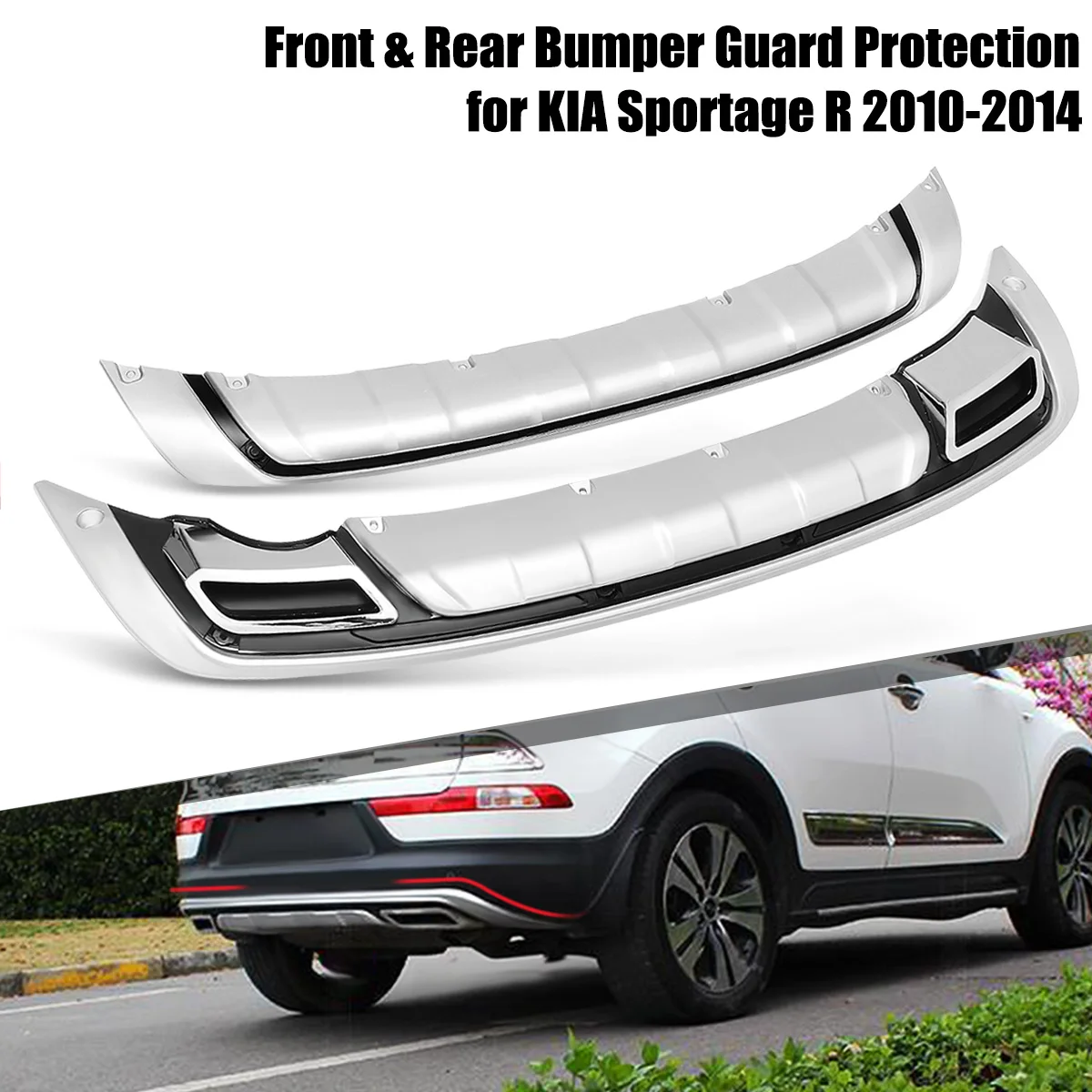 RMAUTO 2Pcs ABS Car Front & Rear Bumper Guard Board Protection Replacement For KIA Sportage R 2010 2011 2012 2013 2014 2015
RMAUTO 2Pcs ABS Car Front & Rear Bumper Guard Board Protection Replacement For KIA Sportage R 2010 2011 2012 2013 2014 2015