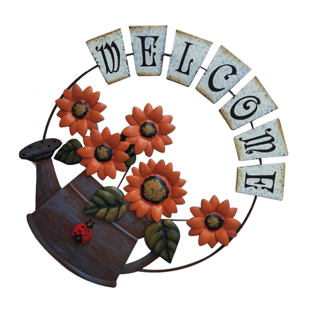 Sunflower Welcome Hanging Ornament Orange Flowers Decoration Iron Craft High Quality Durability Photo Prop
Sunflower Welcome Hanging Ornament Orange Flowers Decoration Iron Craft High Quality Durability Photo Prop