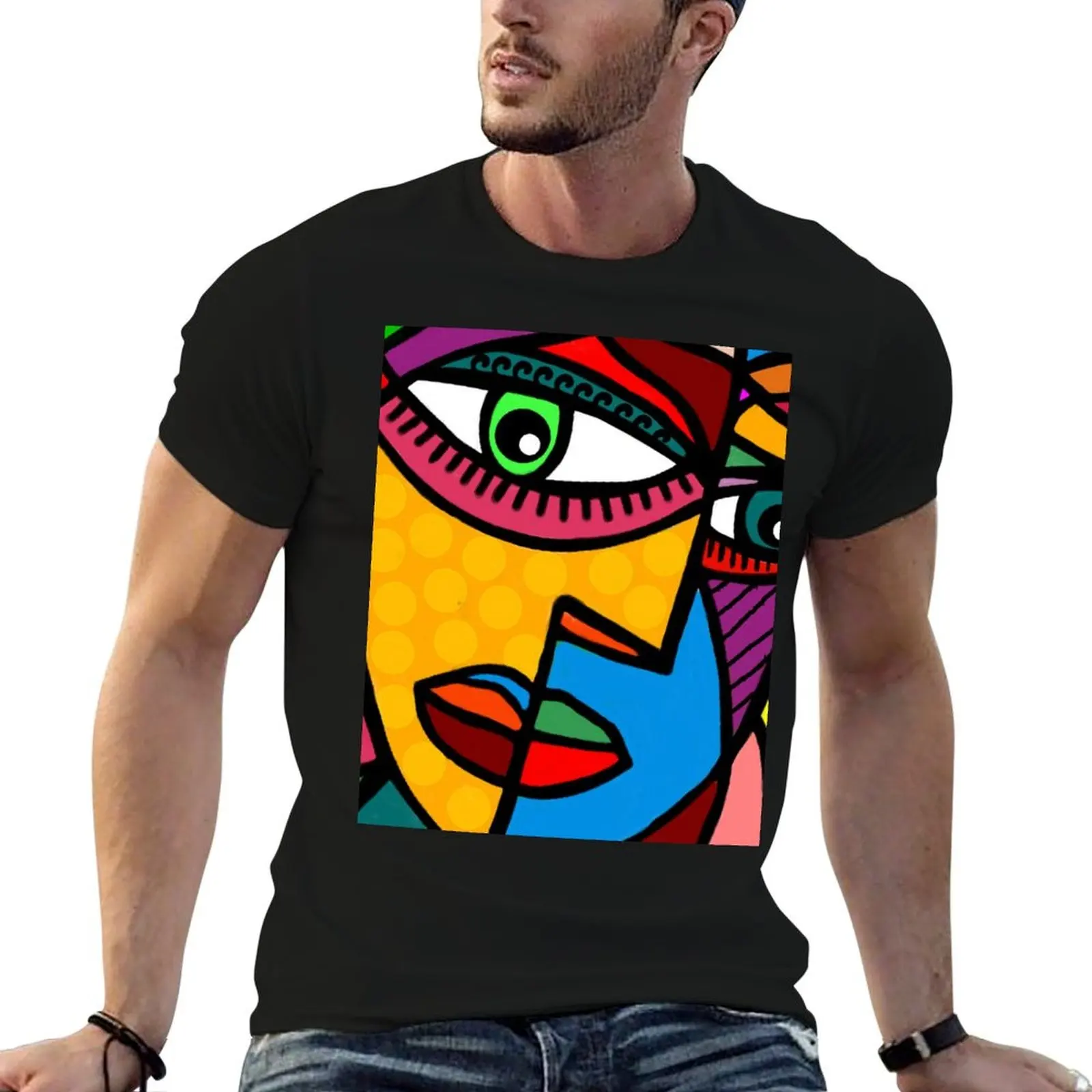 Funky Abstract Face T-Shirt sports fans summer top customizeds funny shirt cotton T-shirts for men cotton
Funky Abstract Face T-Shirt sports fans summer top customizeds funny shirt cotton T-shirts for men cotton