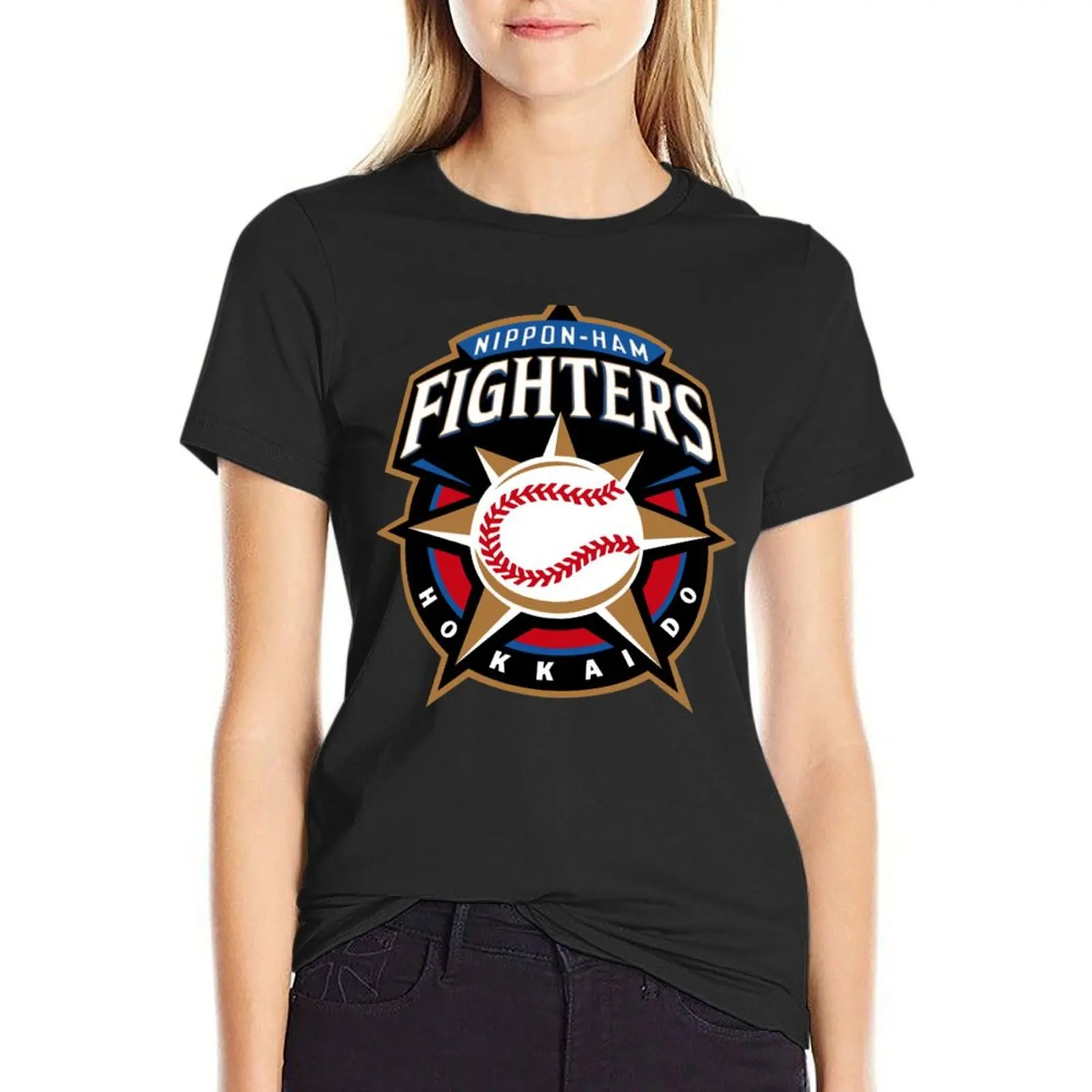 Hokkaido Nippon Fighters T-Shirt Aesthetic clothing korean fashion tops Women's summer blouses 2025
Hokkaido Nippon Fighters T-Shirt Aesthetic clothing korean fashion tops Women's summer blouses 2025
