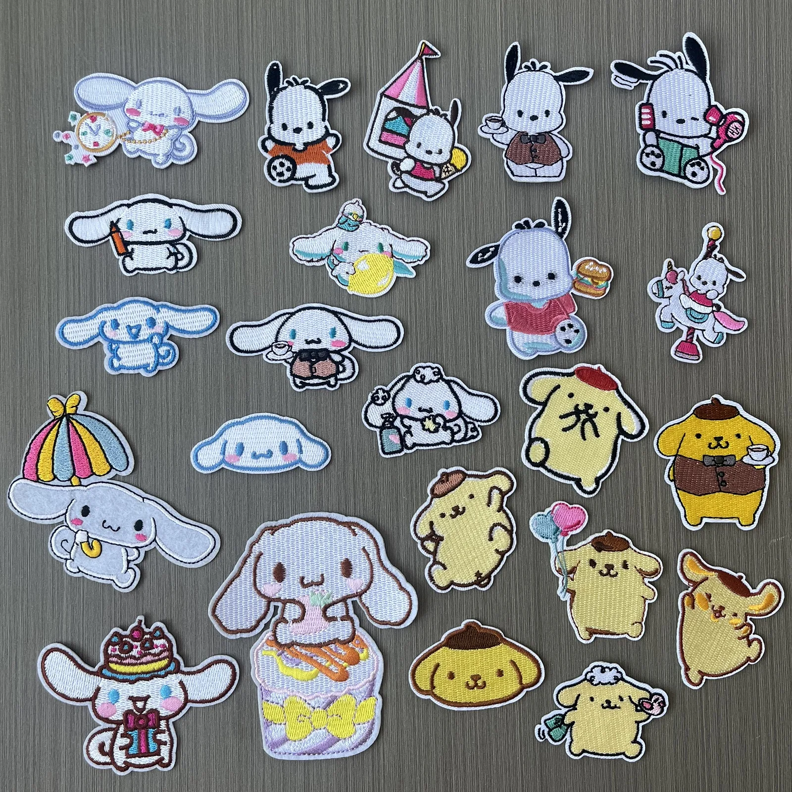6-7-10Pcs Anime Cinnamoroll Pochacco Pompom Purin Kwaii Iron-On Embroidery Patches Child Clothes Applique Stickers for Coat
6-7-10Pcs Anime Cinnamoroll Pochacco Pompom Purin Kwaii Iron-On Embroidery Patches Child Clothes Applique Stickers for Coat