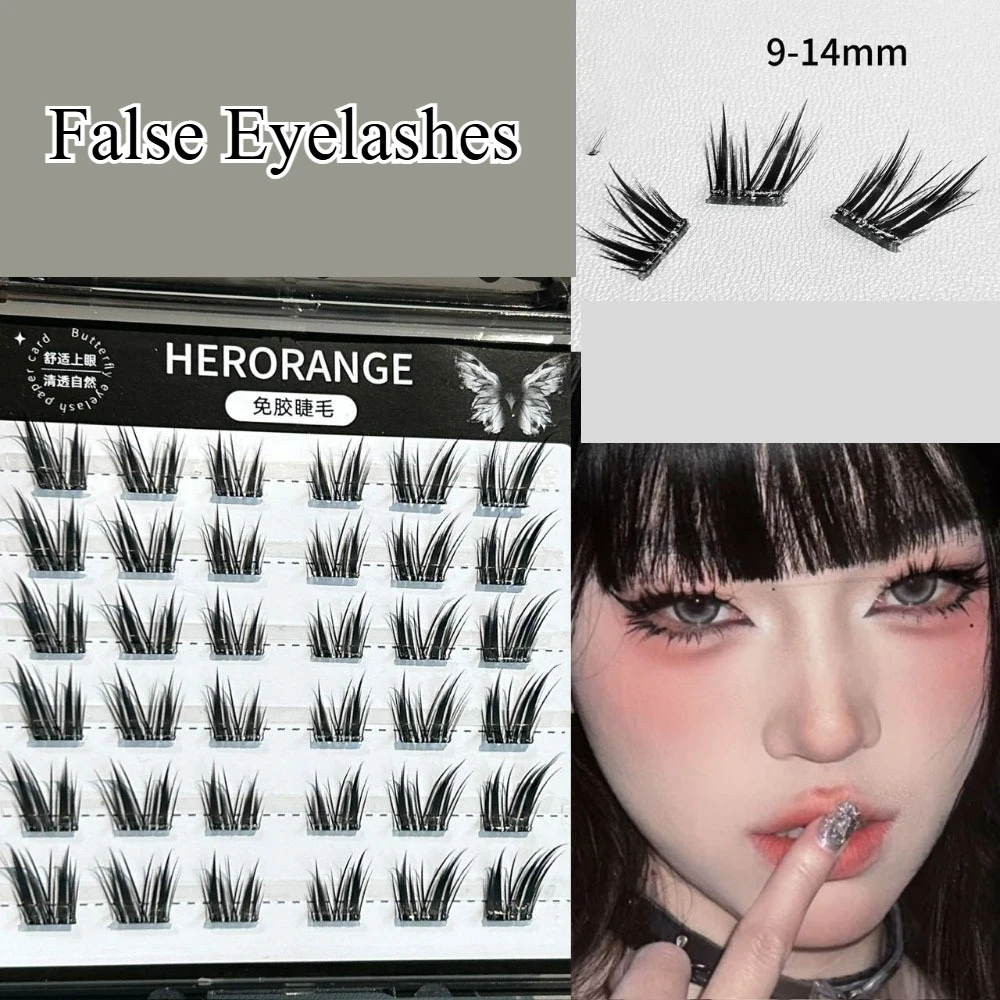 Glue-free Slant Flying False Eyelashes Natural Soft Curled Fake Eyelash Self-adhesive Single Cluster Lashes Cool Girl Eye Makeup
Glue-free Slant Flying False Eyelashes Natural Soft Curled Fake Eyelash Self-adhesive Single Cluster Lashes Cool Girl Eye Makeup