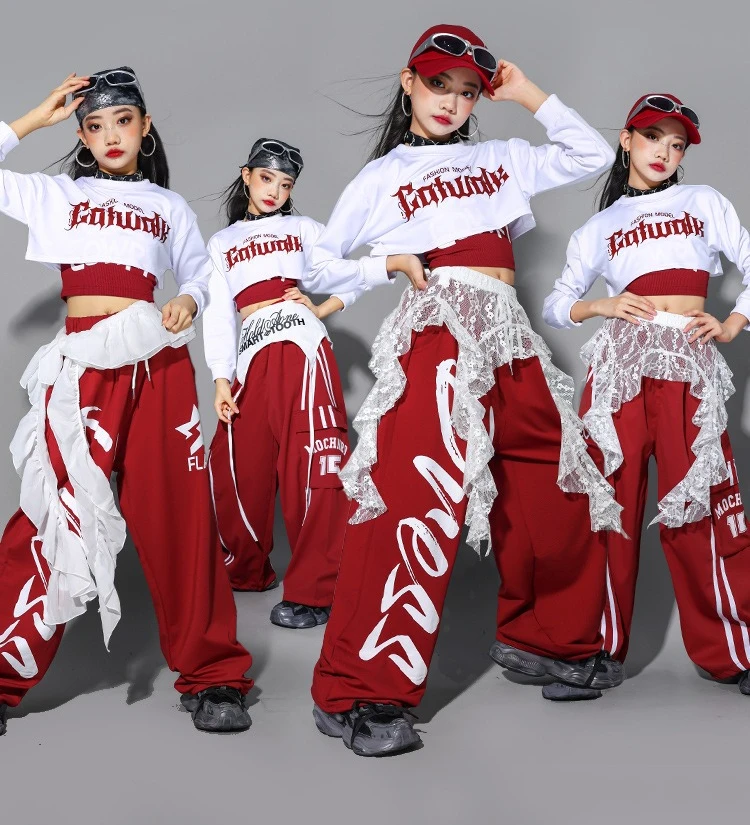 Комплект одежды для девочек: укороченный топ белого цвета и брюки карго в стиле K-pop, уличная одежда для девочек, костюмы для детских групп, одежда для хип-хопа, уличных танцев и джаза
Комплект одежды для девочек: укороченный топ белого цвета и брюки карго в стиле K-pop, уличная одежда для девочек, костюмы для детских групп, одежда для хип-хопа, уличных танцев и джаза