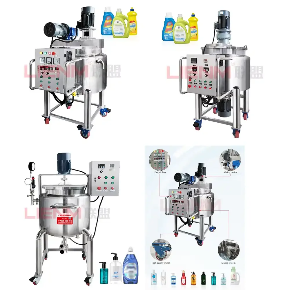 High Quality tank Double Jacket Stainless Steel Mixing tank Electric Heating Mixing Saop Brender
High Quality tank Double Jacket Stainless Steel Mixing tank Electric Heating Mixing Saop Brender