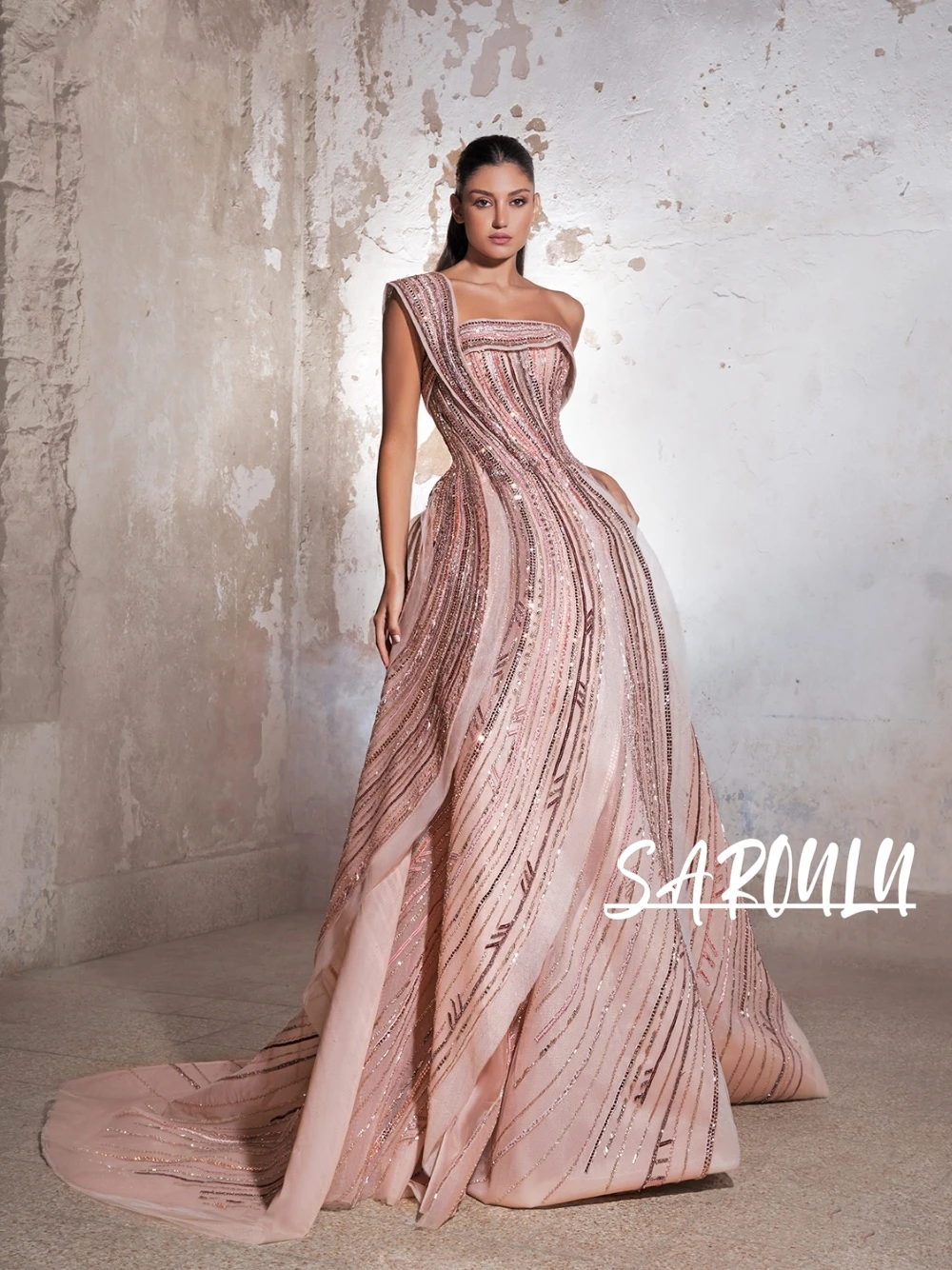 Sparkling One Shoulder Formal Evening Dress Beautiful A Line Exclusive Prom Gown Customized For Women Gorgeous Galas Wear
Sparkling One Shoulder Formal Evening Dress Beautiful A Line Exclusive Prom Gown Customized For Women Gorgeous Galas Wear