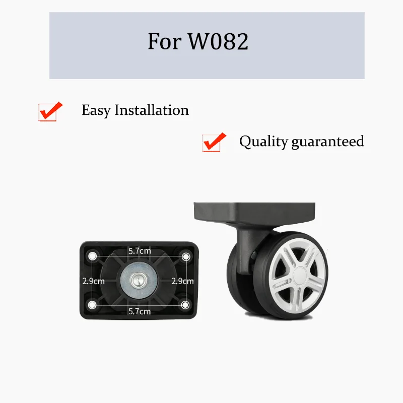 For W082 Silent Luggage Swivel Wheels Durable Replacement Casters Fit Most Suitcases Anti-Scratch Repair Parts
For W082 Silent Luggage Swivel Wheels Durable Replacement Casters Fit Most Suitcases Anti-Scratch Repair Parts