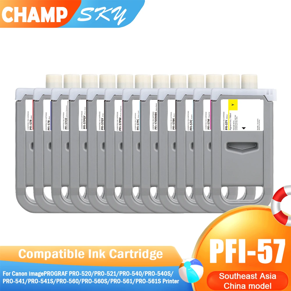 PFI57 PFI 57 Premium Color Compatible Inkjet Pigment Ink Cartridge for Canon imagePROGRAF PRO-520 Pro521 PRO-540 Pro560 Pinter
PFI57 PFI 57 Premium Color Compatible Inkjet Pigment Ink Cartridge for Canon imagePROGRAF PRO-520 Pro521 PRO-540 Pro560 Pinter