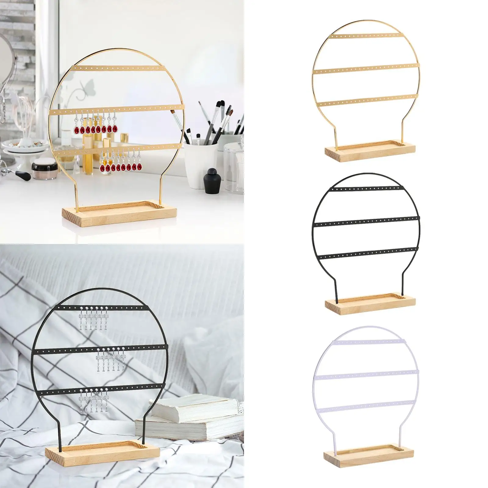 Earring Holder Stand Wooden Base Sturdy with Holes 3 Layers Home Decor Ear Holder for Women Hanging Earrings Wife Gift
Earring Holder Stand Wooden Base Sturdy with Holes 3 Layers Home Decor Ear Holder for Women Hanging Earrings Wife Gift