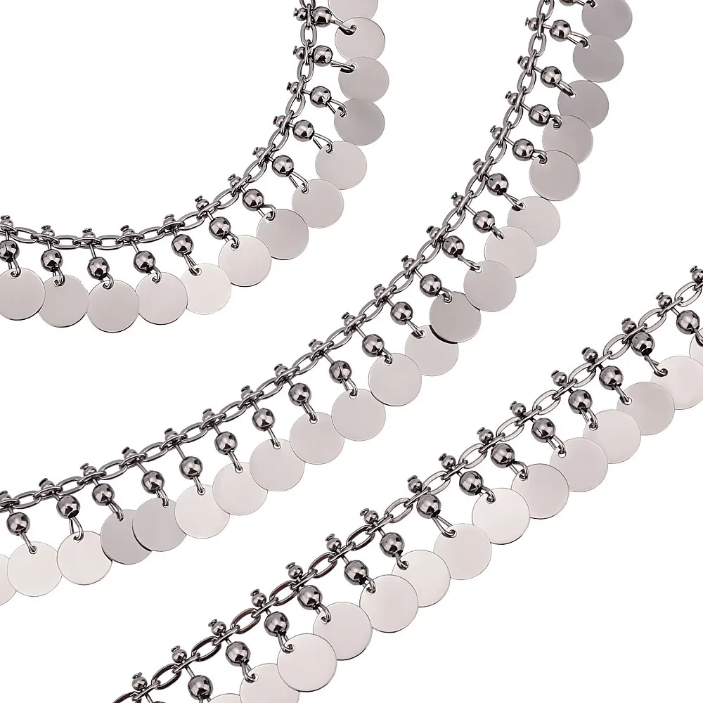 Iron Cable Chain with Round Disc Tassel for Shoe Decoration Gunmetal 25x5mm 2.5m/box
Iron Cable Chain with Round Disc Tassel for Shoe Decoration Gunmetal 25x5mm 2.5m/box