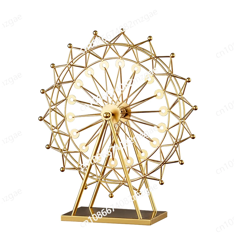 Golden Ferris wheel rotating model ornament desktop light luxury home living room TV cabinet wine cabinet room decoration
Golden Ferris wheel rotating model ornament desktop light luxury home living room TV cabinet wine cabinet room decoration