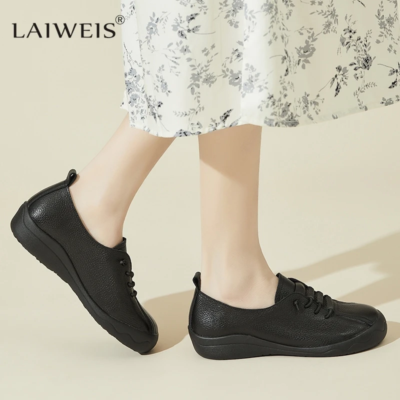 LAIWEIS Luxury Moccasins womens spring genuine leather flats women shoes for woman casual sneakers platform flats Brand
LAIWEIS Luxury Moccasins womens spring genuine leather flats women shoes for woman casual sneakers platform flats Brand