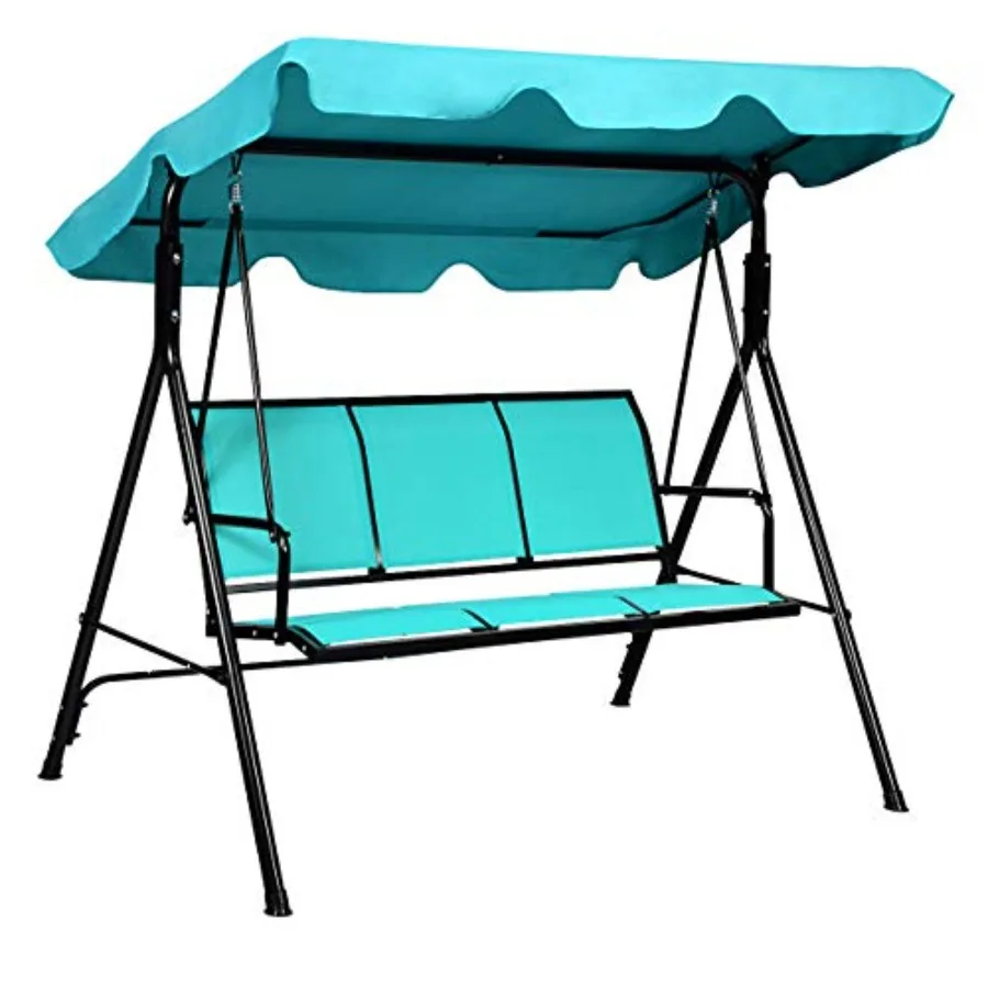 3 Person Patio Swing, Steel Frame with Polyester Angle Adjustable Canopy, All Weather Resistant Swing Bench, Suitable for Patio
3 Person Patio Swing, Steel Frame with Polyester Angle Adjustable Canopy, All Weather Resistant Swing Bench, Suitable for Patio