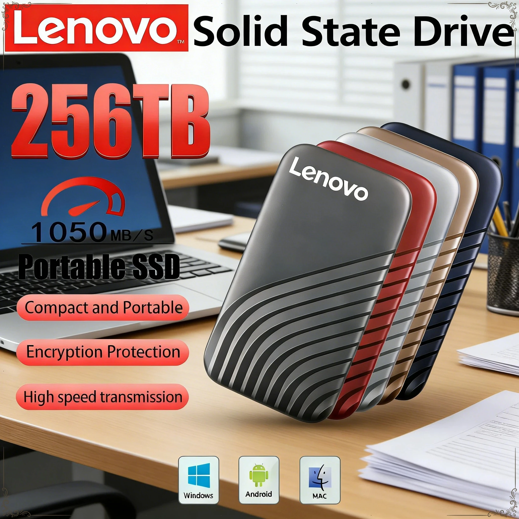 Высокоскоростной внешний SSD-накопитель Lenovo Type-C USB3.1, 2 ТБ, 4 ТБ, 8 ТБ, 16 ТБ, портативный жесткий диск для ноутбука
Высокоскоростной внешний SSD-накопитель Lenovo Type-C USB3.1, 2 ТБ, 4 ТБ, 8 ТБ, 16 ТБ, портативный жесткий диск для ноутбука