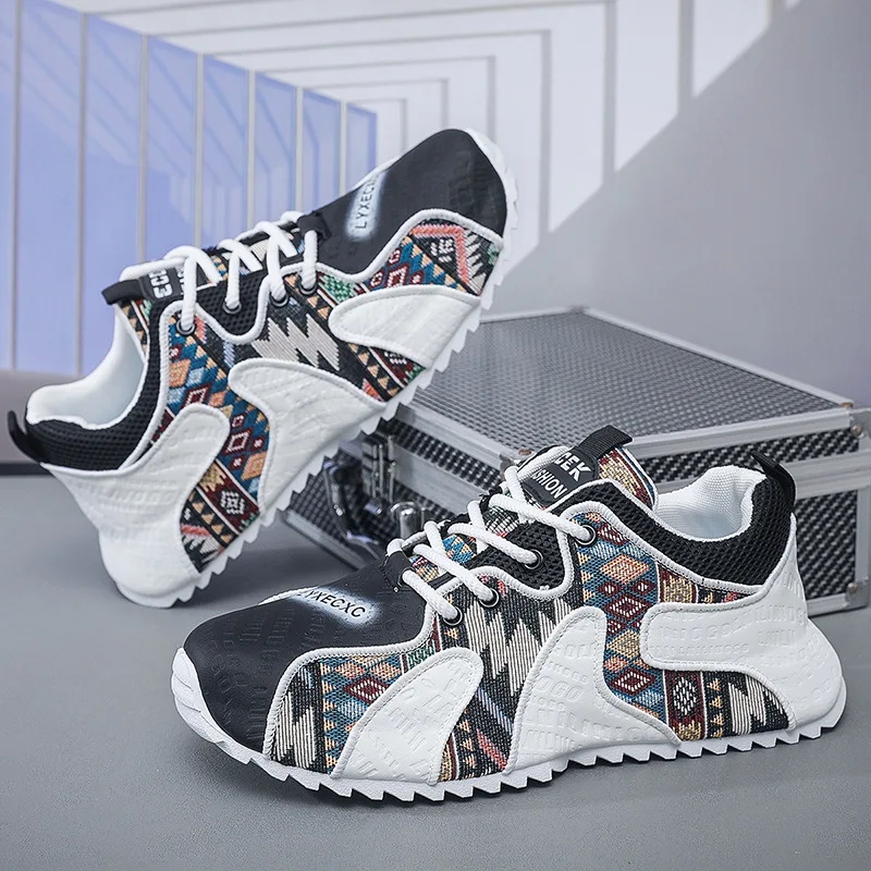 New Men's Sports Shoes Designer Shoes Fashion Casual Leather Mesh Breathable Increased Internal Platform Shoes Chunky Sneakers
New Men's Sports Shoes Designer Shoes Fashion Casual Leather Mesh Breathable Increased Internal Platform Shoes Chunky Sneakers