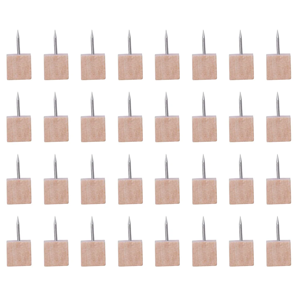 50 pcs Wooden Thumb Tacks Set Practical Home Office School Decoration Map Pins Push Pin Cork Board Accessories
50 pcs Wooden Thumb Tacks Set Practical Home Office School Decoration Map Pins Push Pin Cork Board Accessories