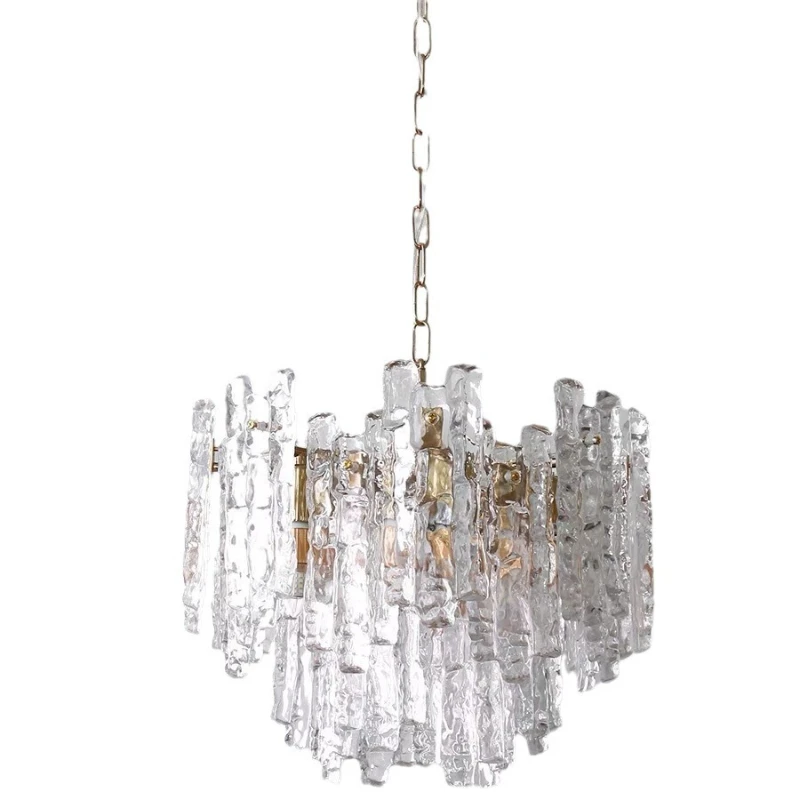 Light luxury creative ice bar icicle glass chandelier living room dining room bedroom lamp
Light luxury creative ice bar icicle glass chandelier living room dining room bedroom lamp