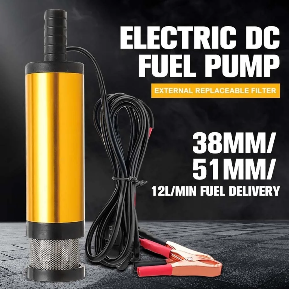 Golden Aluminum Alloy Oil Suction Pump ABS Copper Core Fuel Transfer Pump DC12V 12L/min Electric Oil Tool Diving
Golden Aluminum Alloy Oil Suction Pump ABS Copper Core Fuel Transfer Pump DC12V 12L/min Electric Oil Tool Diving